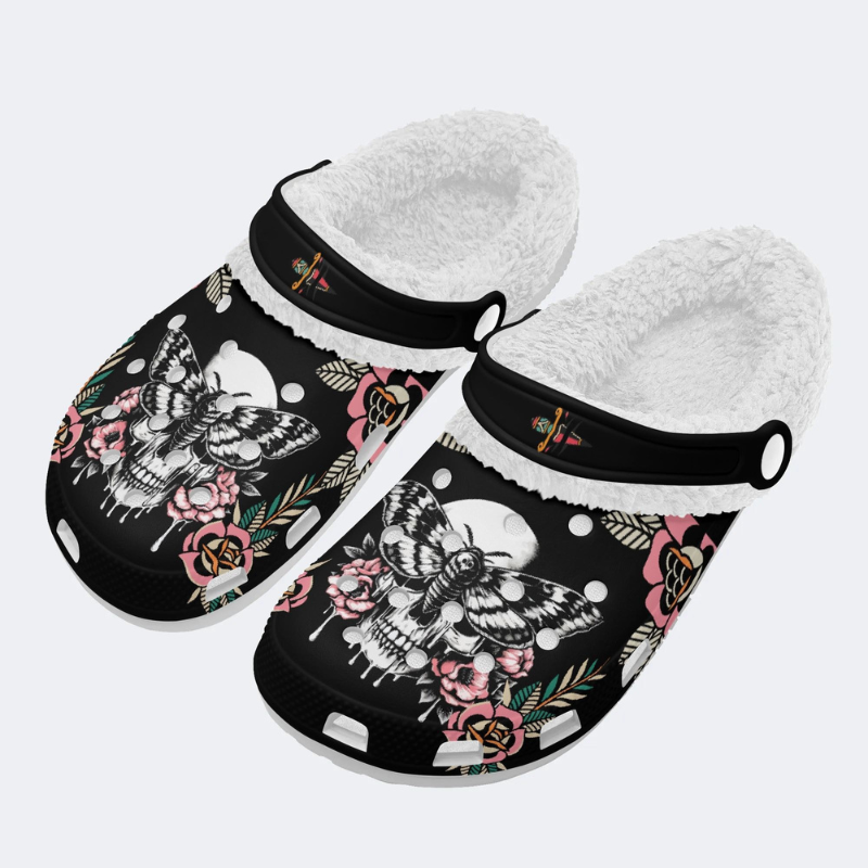 Horror Moth Skull Print Slippers/Sandals Factory Direct Sales