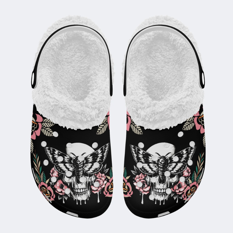 Horror Moth Skull Print Slippers/Sandals Factory Direct Sales