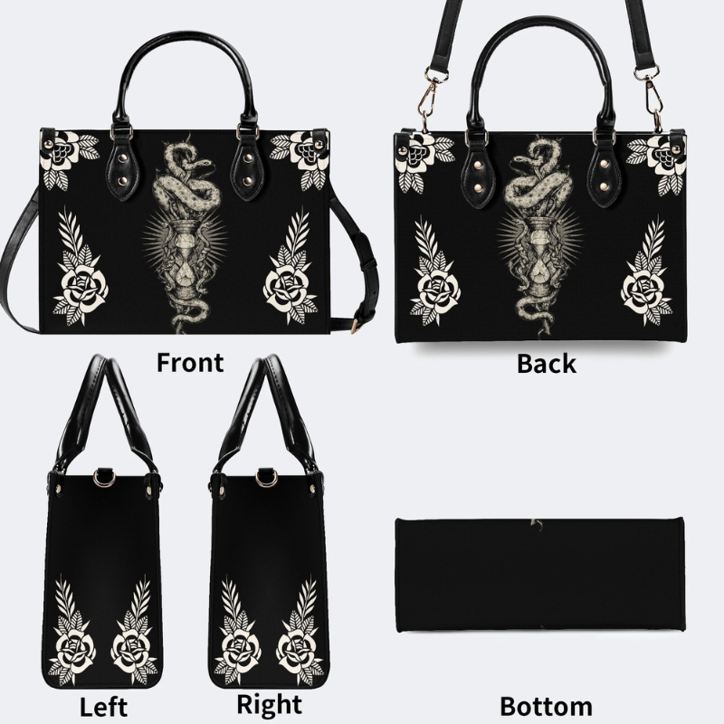 Hourglass And Snake Print Handbag Factory Direct Sales