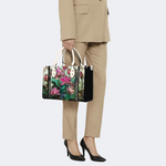 Lotus Flowers In Vintage Pond Handbag Factory Direct Sales_09