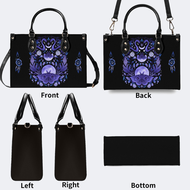 Lunar Moth And Snake Print Handbag Factory Direct Sales_10
