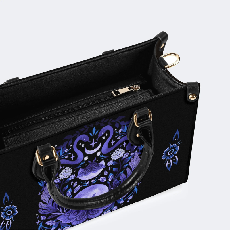 Lunar Moth And Snake Print Handbag Factory Direct Sales_11