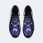 Lunar Moth And Snake Print Slip On Shoes
