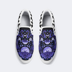 Lunar Moth And Snake Print Slip On Shoes