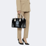 Mushroom And Jellyfish Print Handbag Factory Direct Sales