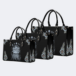 Mushroom And Jellyfish Print Handbag Factory Direct Sales