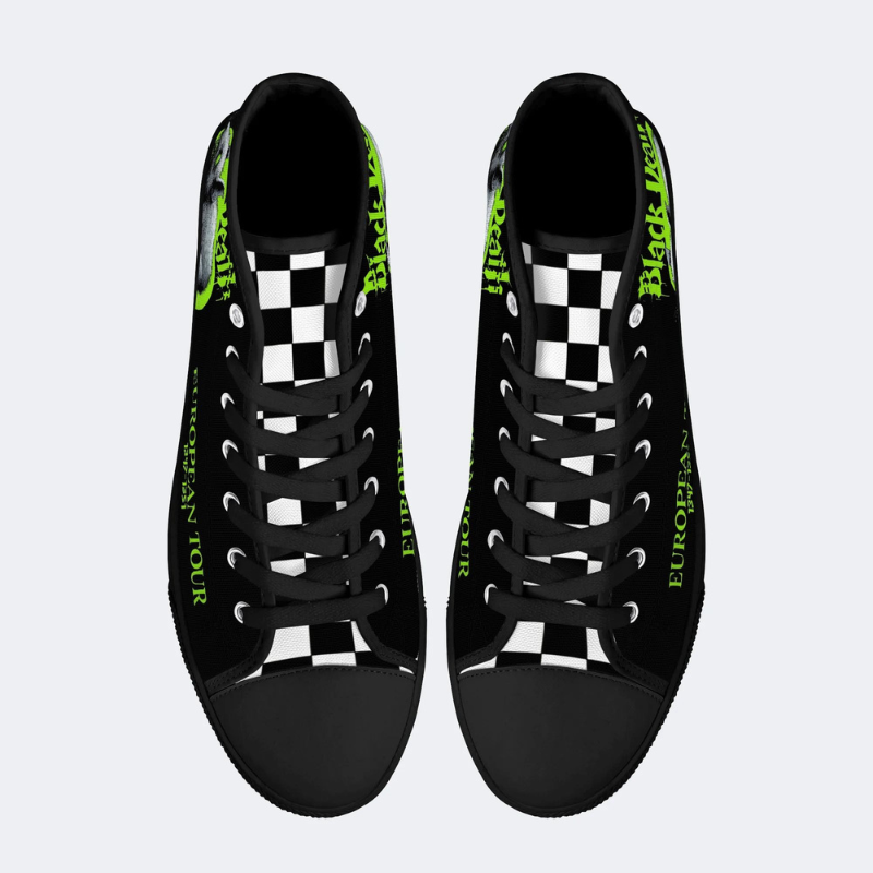 Mutant Mouse Print High Top Canvas Factory Direct Sales