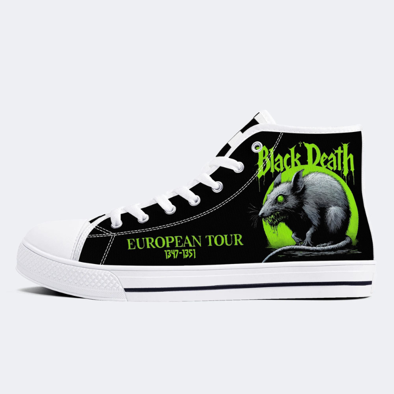 Mutant Mouse Print High Top Canvas Factory Direct Sales