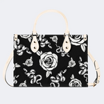 Patterned Snake And Flowers Handbag Factory Direct Sales_01