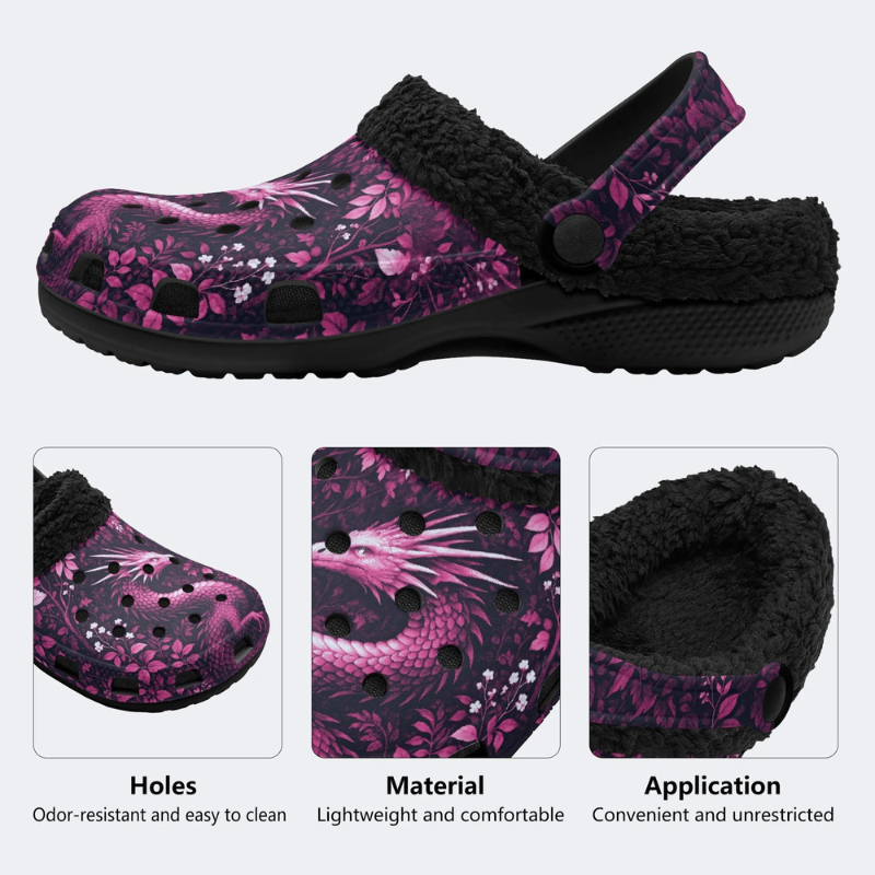Pink Dragon Print Slippers/Sandals Factory direct sales