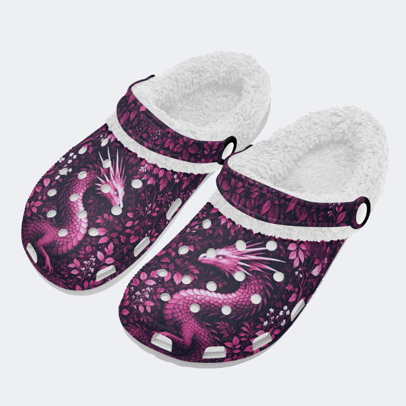 Pink Dragon Print Slippers/Sandals Factory direct sales