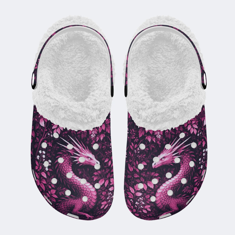 Pink Dragon Print Slippers/Sandals Factory direct sales