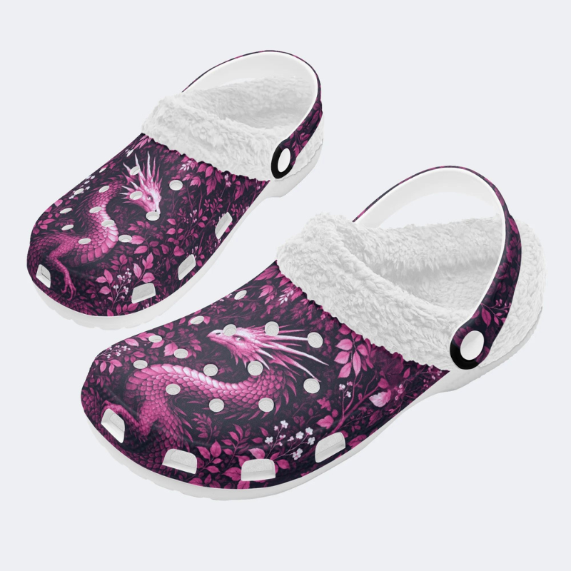 Pink Dragon Print Slippers/Sandals Factory direct sales