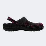 Pink Spider And Moth Print Slippers/Sandals Factory Direct Sales