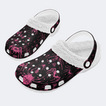Pink Spider And Moth Print Slippers/Sandals Factory Direct Sales