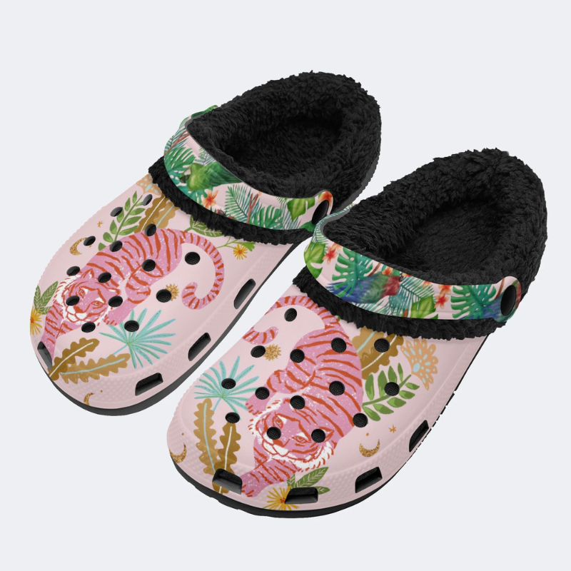Pink Tiger Print Slippers/Sandals Factory Direct Sales
