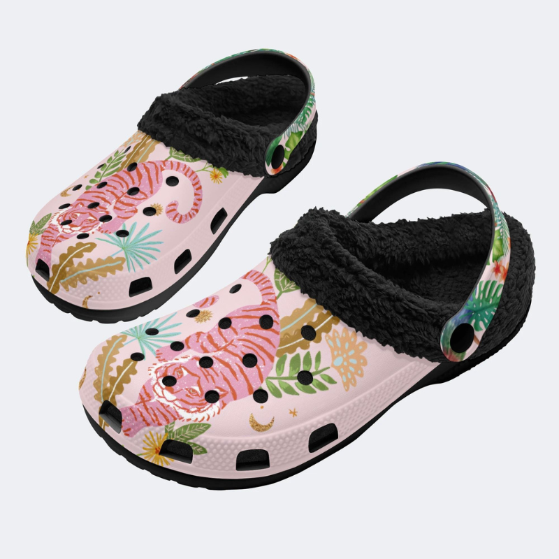 Pink Tiger Print Slippers/Sandals Factory Direct Sales