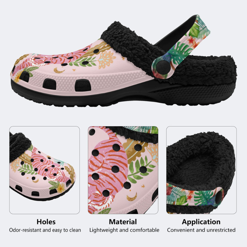 Pink Tiger Print Slippers/Sandals Factory Direct Sales