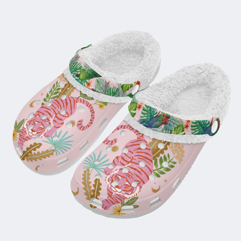 Pink Tiger Print Slippers/Sandals Factory Direct Sales