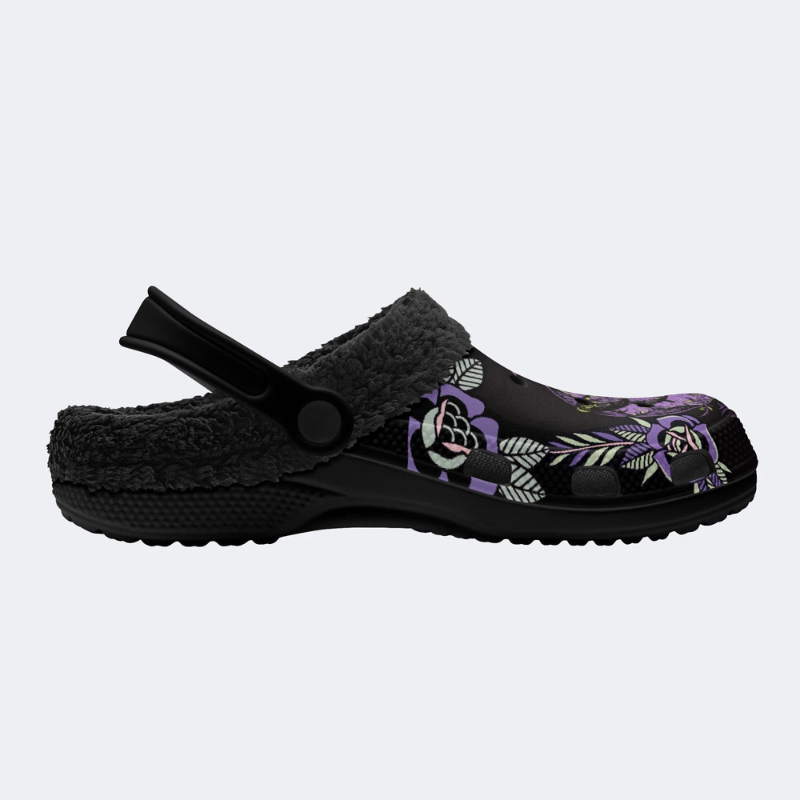 Purple Moth Print Slippers/Sandals Factory Direct Sales