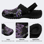 Purple Moth Print Slippers/Sandals Factory Direct Sales