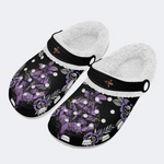 Purple Moth Print Slippers/Sandals Factory Direct Sales