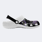 Purple Moth Print Slippers/Sandals Factory Direct Sales