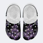 Purple Moth Print Slippers/Sandals Factory Direct Sales