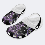 Purple Moth Print Slippers/Sandals Factory Direct Sales