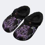 Purple Moth Print Slippers/Sandals Factory Direct Sales