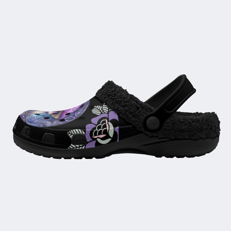 Purple Mushroom Print Slippers/Sandals Factory Direct Sales