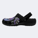 Purple Mushroom Print Slippers/Sandals Factory Direct Sales