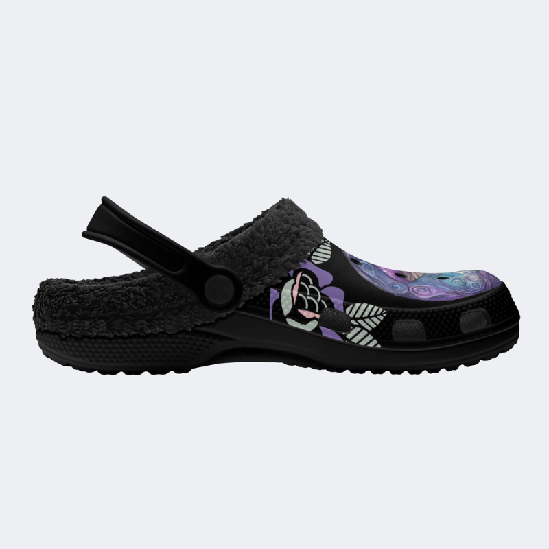 Purple Mushroom Print Slippers/Sandals Factory Direct Sales