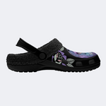 Purple Mushroom Print Slippers/Sandals Factory Direct Sales