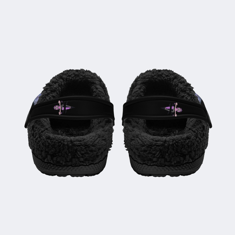 Purple Mushroom Print Slippers/Sandals Factory Direct Sales