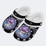 Purple Mushroom Print Slippers/Sandals Factory Direct Sales