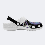 Purple Mushroom Print Slippers/Sandals Factory Direct Sales