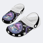 Purple Mushroom Print Slippers/Sandals Factory Direct Sales