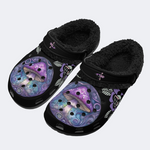 Purple Mushroom Print Slippers/Sandals Factory Direct Sales