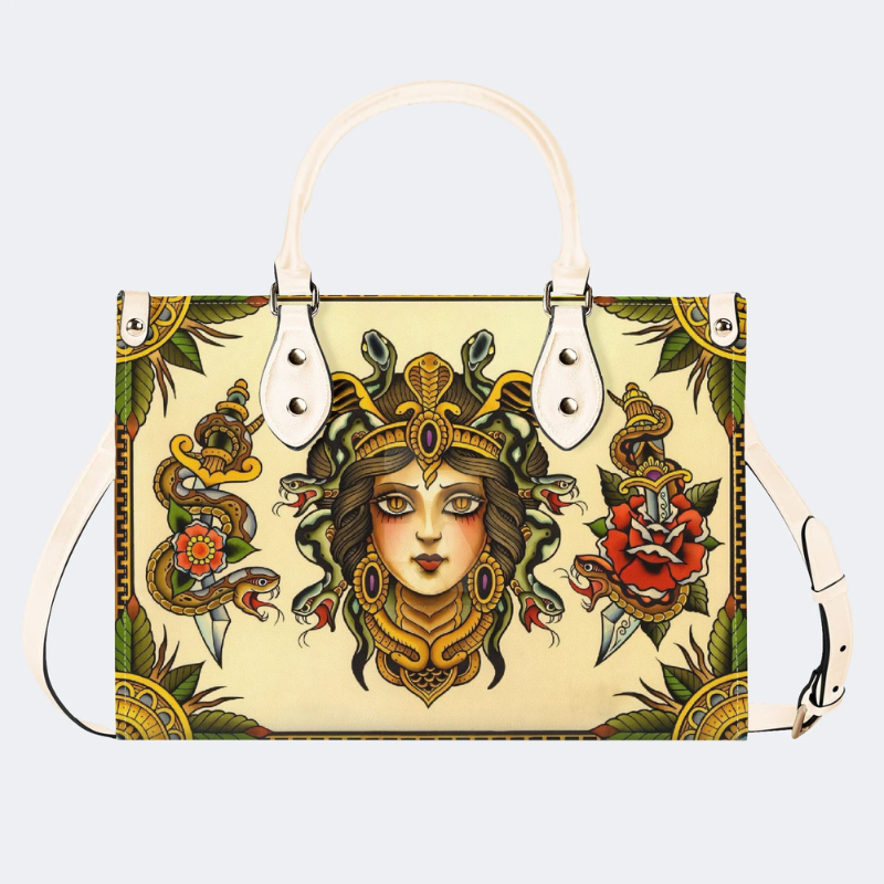 Queen And Serpent Print Handbag Factory Direct Sales