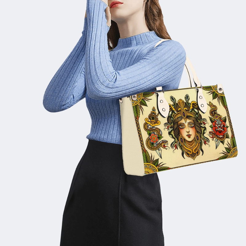 Queen And Serpent Print Handbag Factory Direct Sales