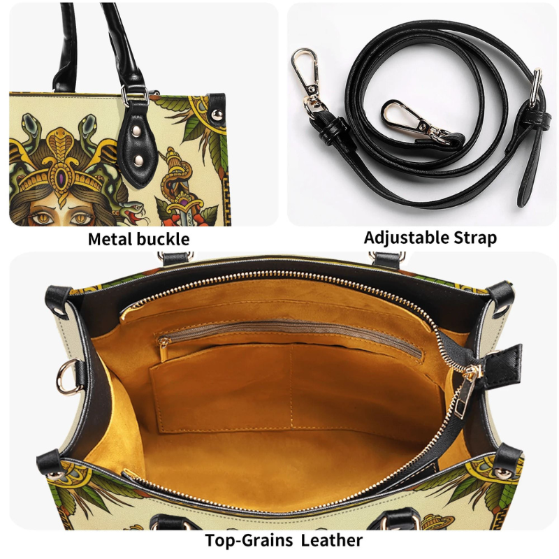 Queen And Serpent Print Handbag Factory Direct Sales