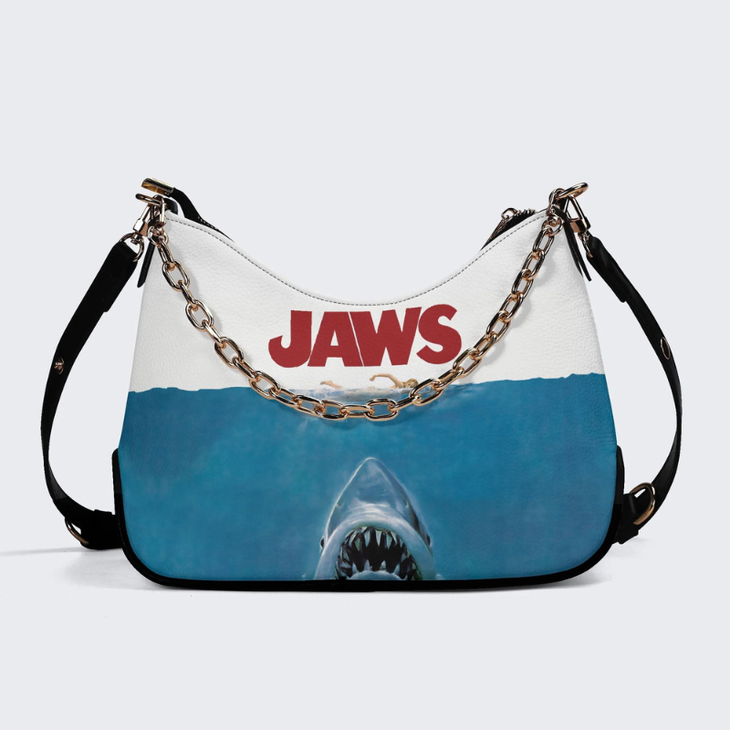 Quint's Shark Fishing Jaws Retro Leather Crossbody Bag
