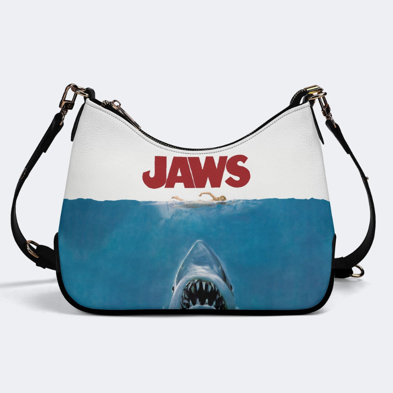Quint's Shark Fishing Jaws Retro Leather Crossbody Bag