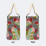 Red-Spotted Viper And Leaves Print Handbag_05