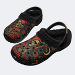 Red Cape With Skull Print Slippers/Sandals Factory Direct Sales