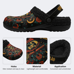 Red Cape With Skull Print Slippers/Sandals Factory Direct Sales