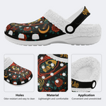 Red Cape With Skull Print Slippers/Sandals Factory Direct Sales