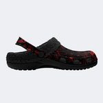 Red Spider And Moth Print Slippers/Sandals Factory Direct Sales