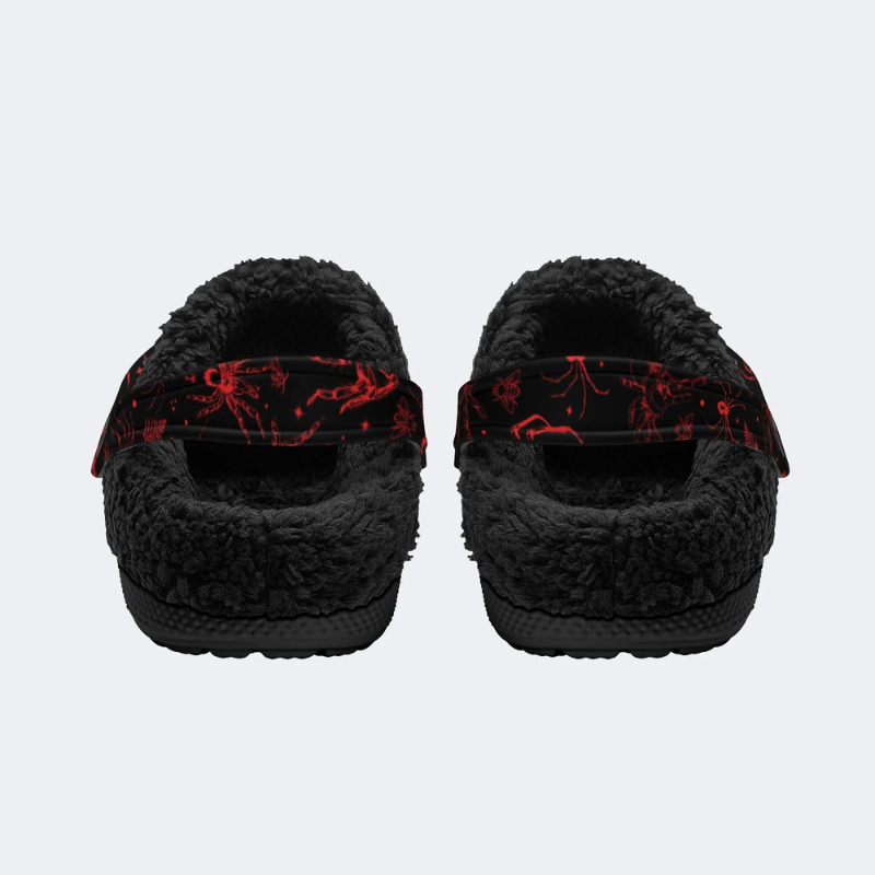 Red Spider And Moth Print Slippers/Sandals Factory Direct Sales
